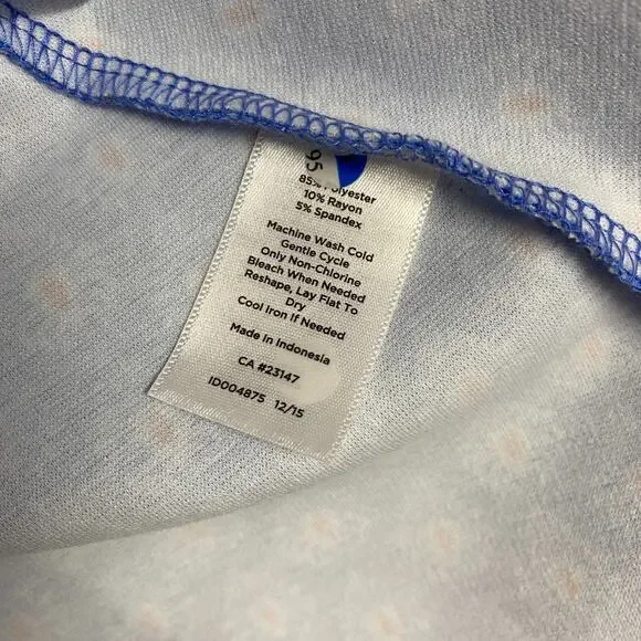 Talbots Dress Womens Small Blue V Neck Sleeveless Knit Fit Flare A Line Zip‎ - Picture 7 of 9